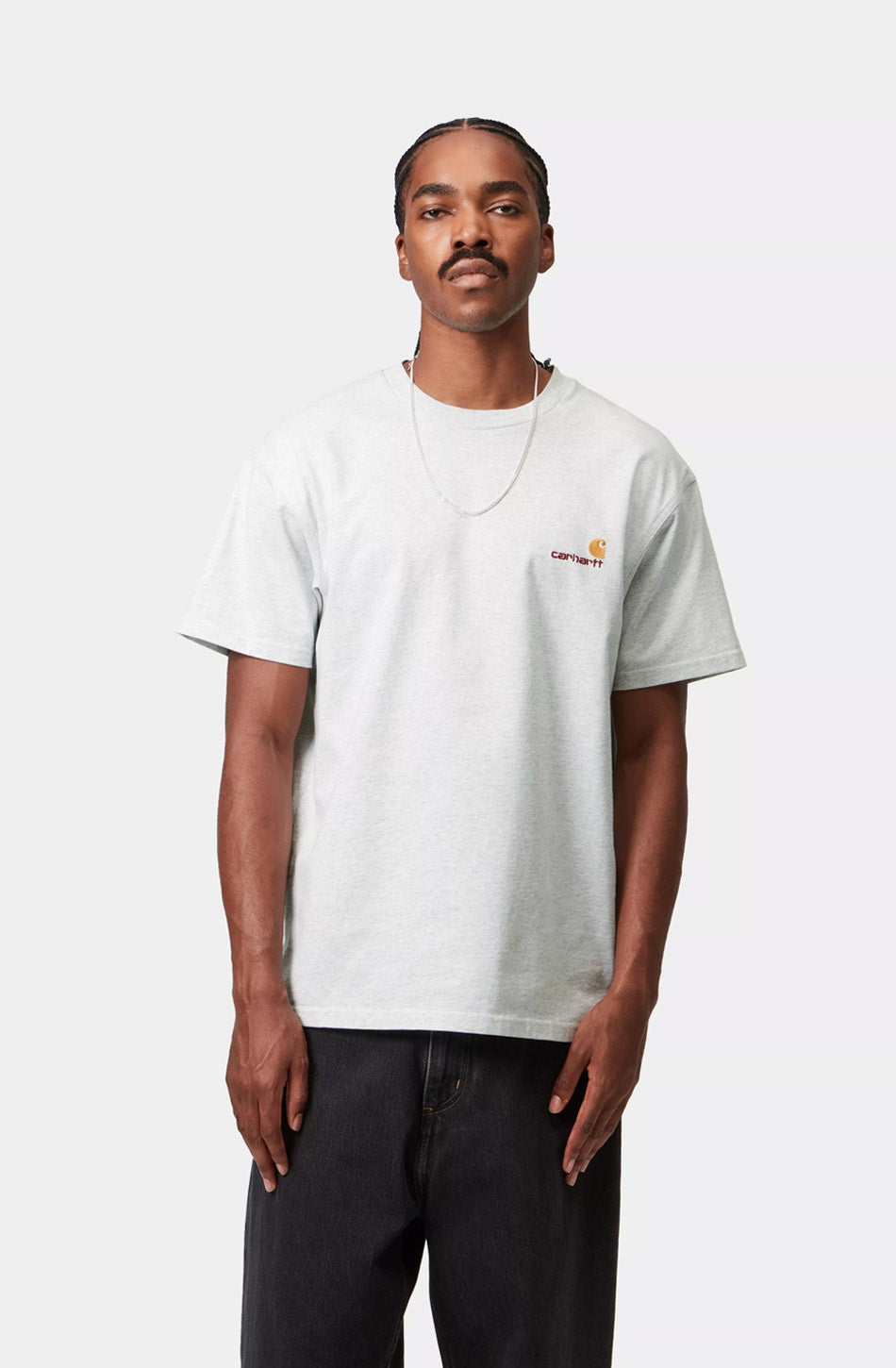Camiseta Carhartt WIP American Script Ash