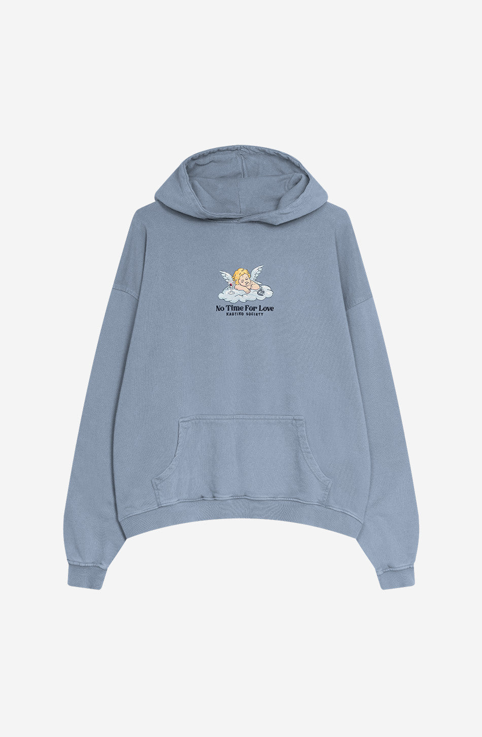 Sudadera Washed No Time For Love Steel