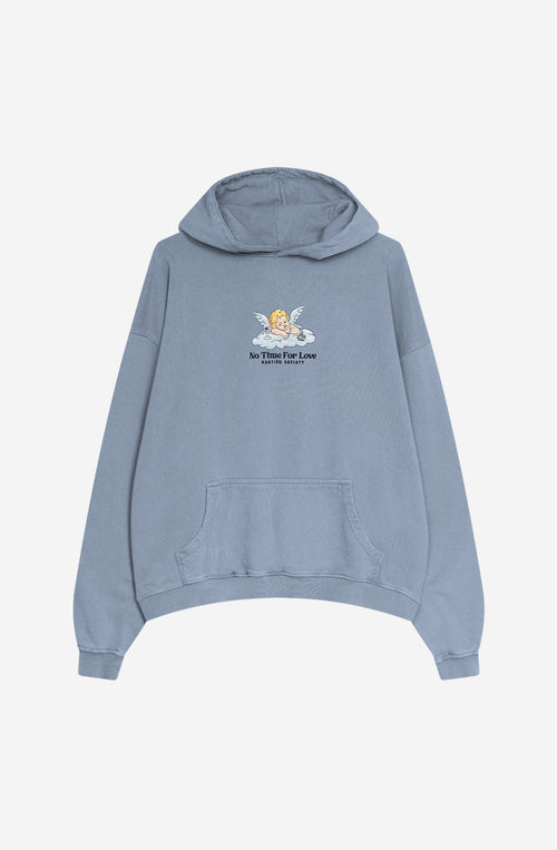Sudadera Washed No Time For Love Steel