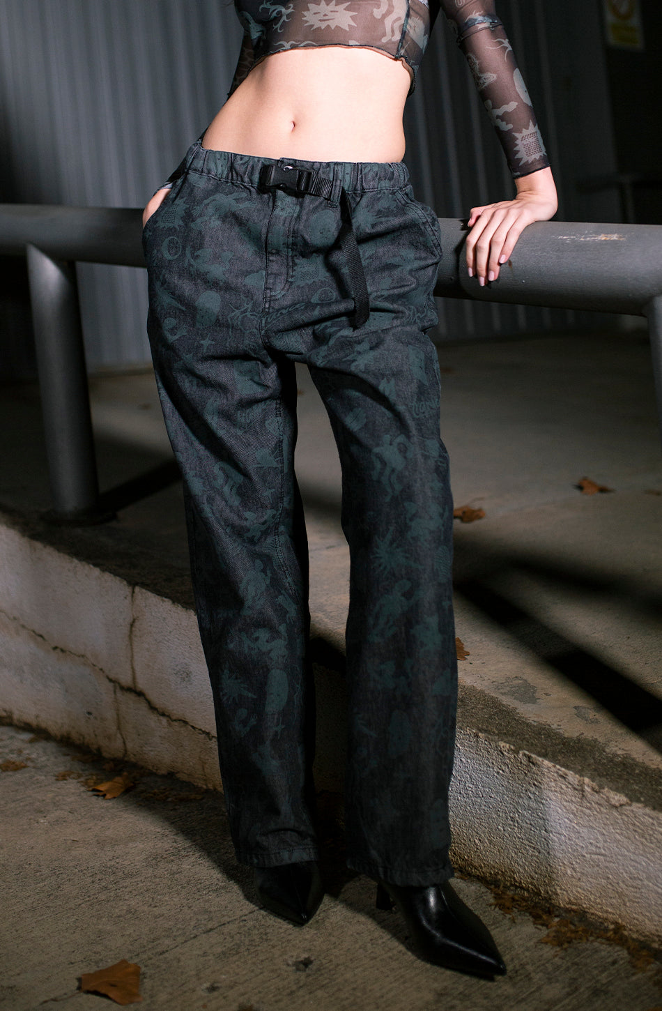 Pantalón Belt Trance Black