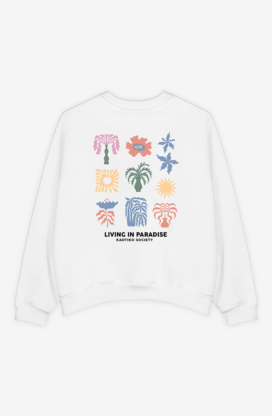 Sudadera Paradise Organic Cotton White