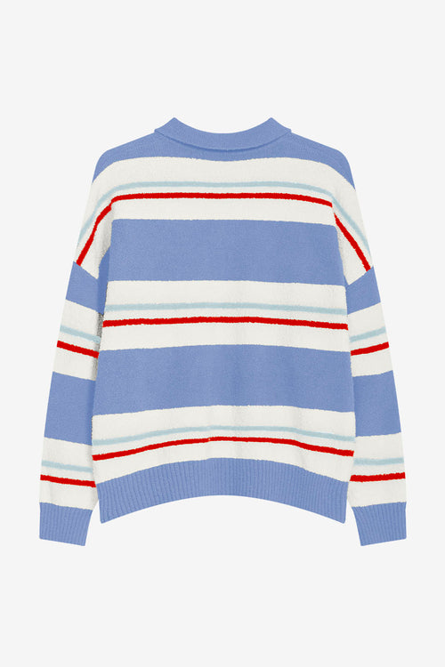 Navy/Red Stripe Polo Jersey