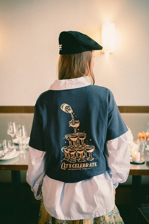 Camiseta Let's Celebrate Navy