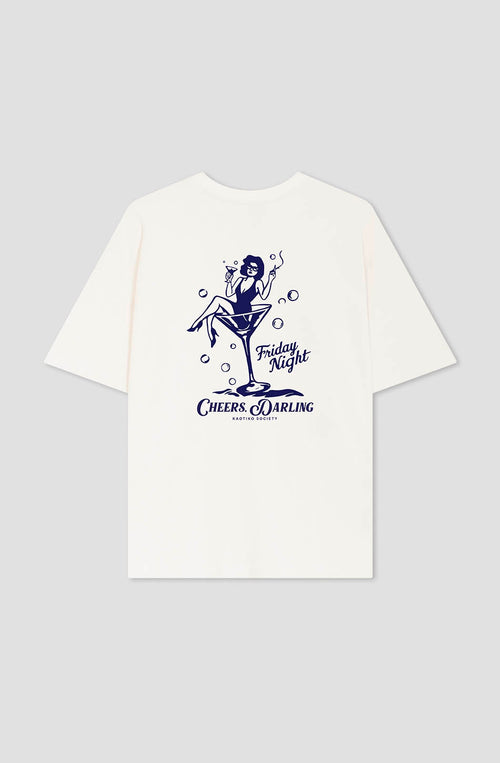 Camiseta Cheers, Darling Organic Cotton Ivory