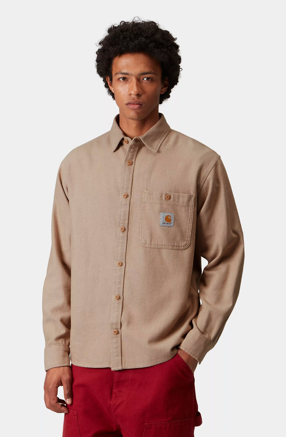 Camisa Carhartt WIP Edgar Peanut/Wax