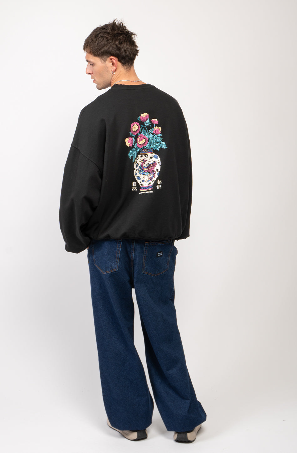 Sudadera Washed Blood Of China Black