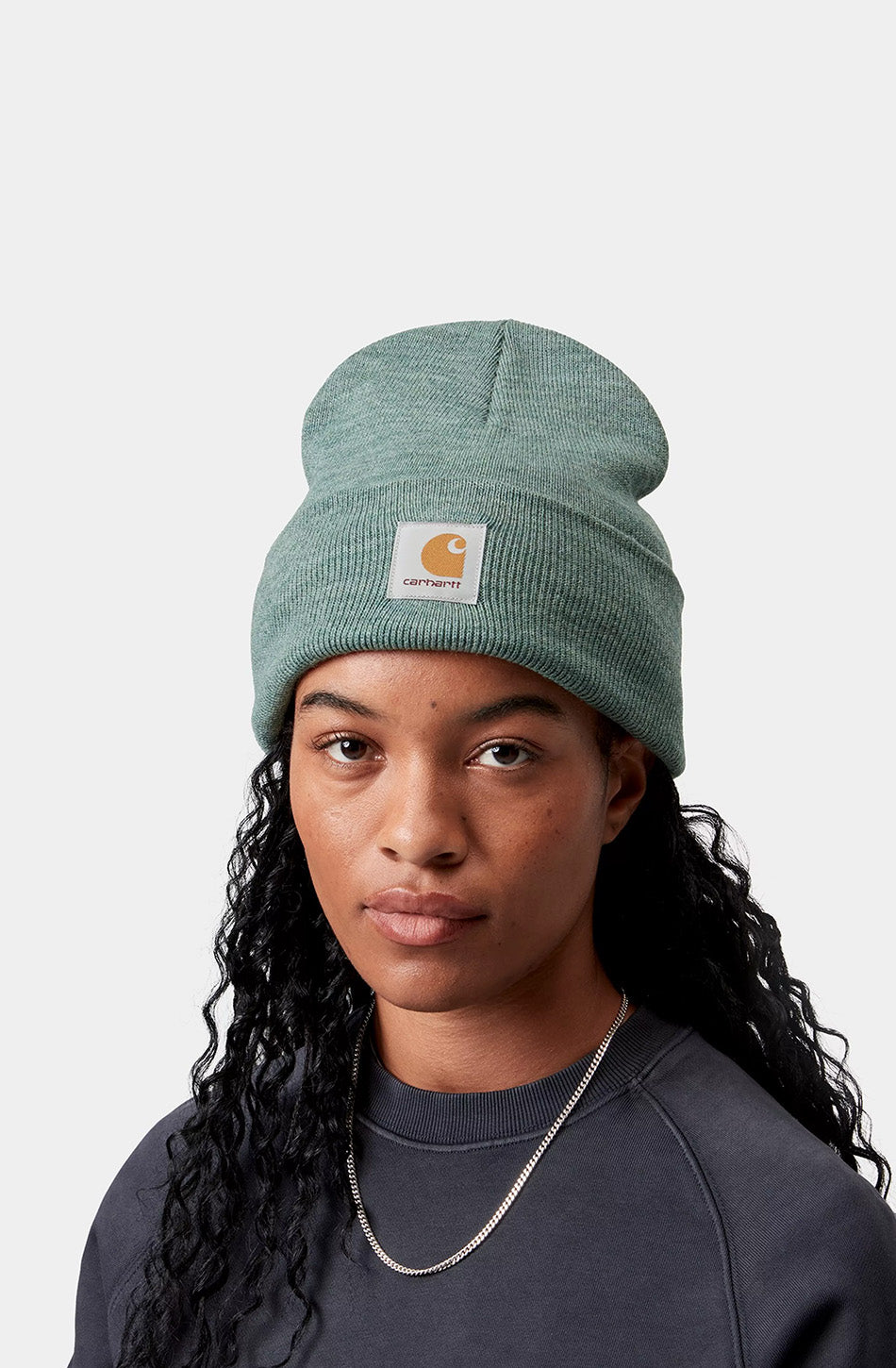 Gorro Carhartt WIP Acrylic Watch Silver Pin Heather