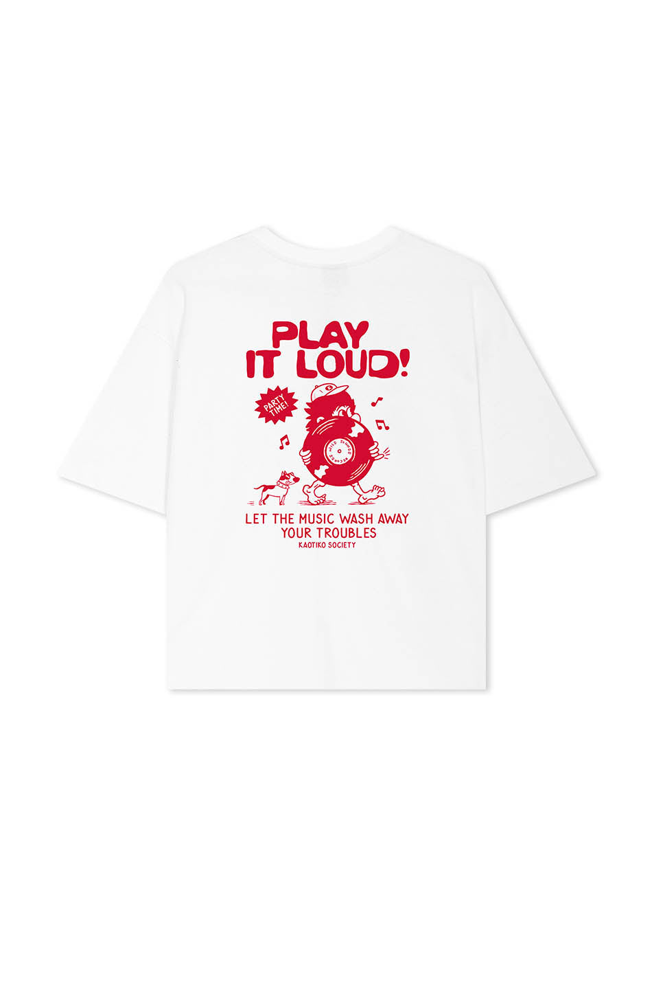 Camiseta Play It Loud Organic Cotton White