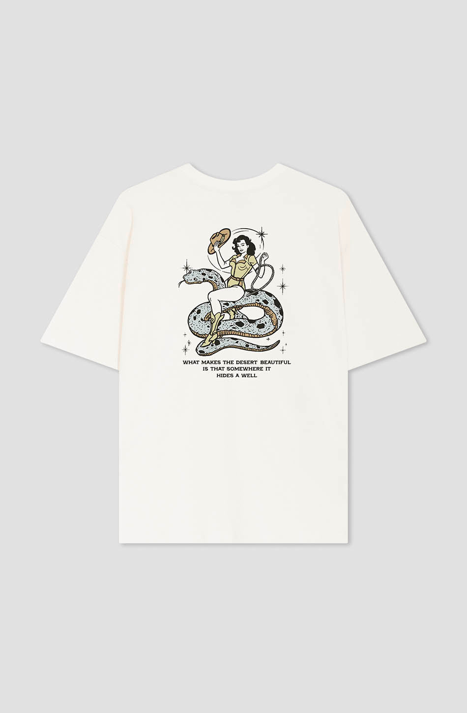 Camiseta Cowgirl Snake Organic Cotton Ivory