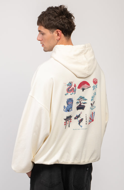Sudadera Washed Bonsai Ivory