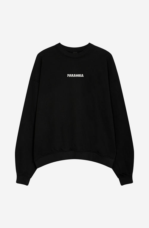 Washed Paranoia Black Sweatshirt