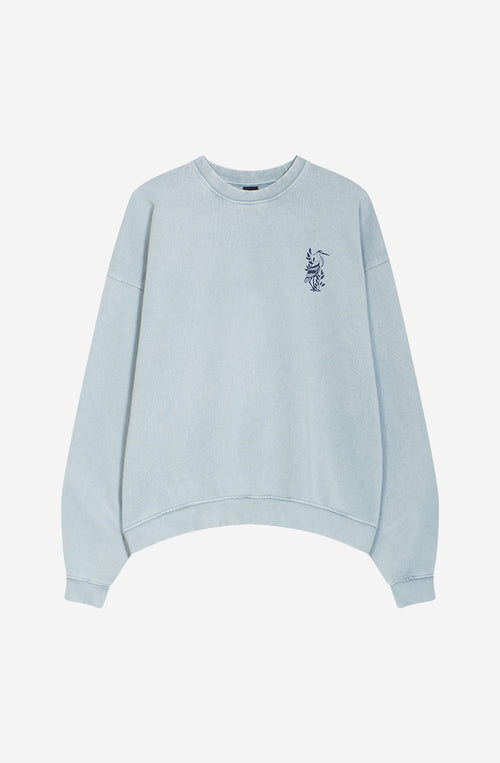 Washed Lotus Steel Sweatshirt