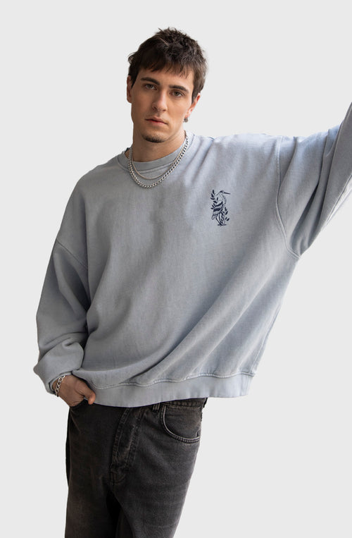 Washed Lotus Steel Sweatshirt