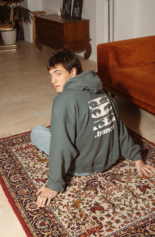 Sudadera Washed Trance Lightning Green