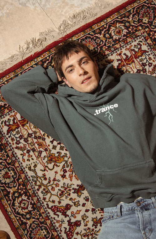 Sudadera Washed Trance Lightning Green