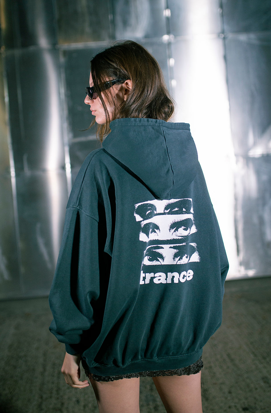 Sudadera Washed Trance Lightning Green