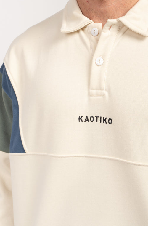 Sudadera Polo Harry Bone/Prusia/Old Green