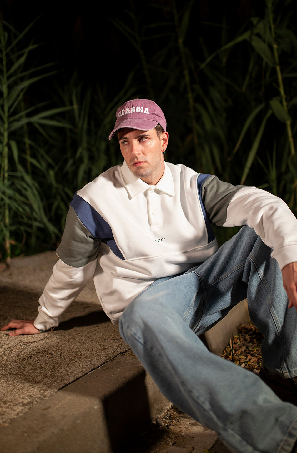 Sudadera Polo Harry Bone/Prusia/Old Green