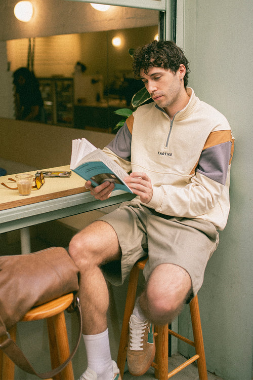 Sudadera Arthur Bone/ Hazelnut