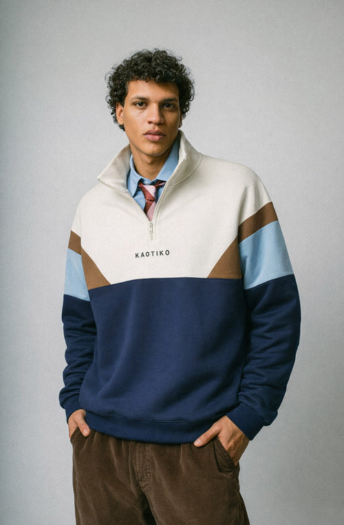 Arthur Ivory/Navy/Camel/Sky Sweatshirt