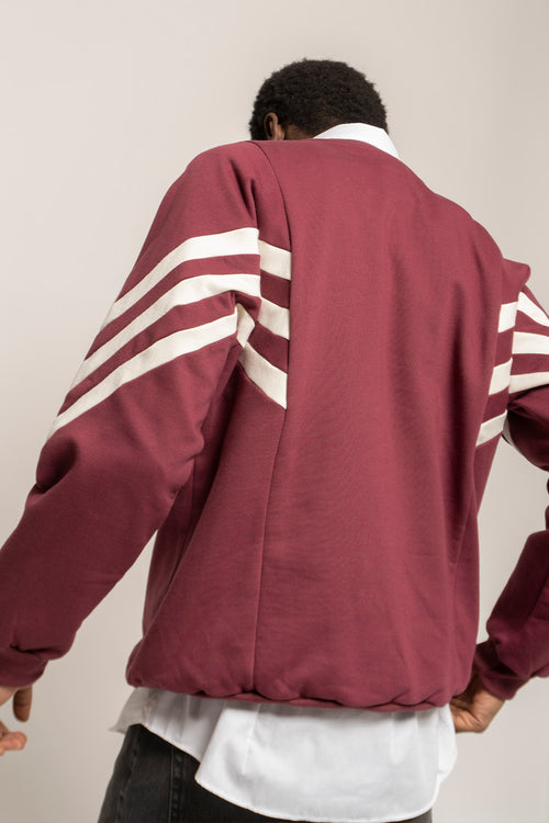 Sudadera Chad Dark Burgundy/ Ivory