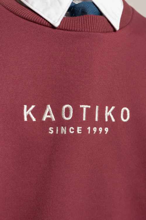 Sudadera Chad Dark Burgundy/ Ivory