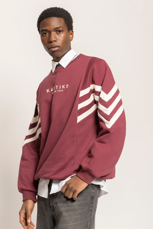 Sudadera Chad Dark Burgundy/ Ivory
