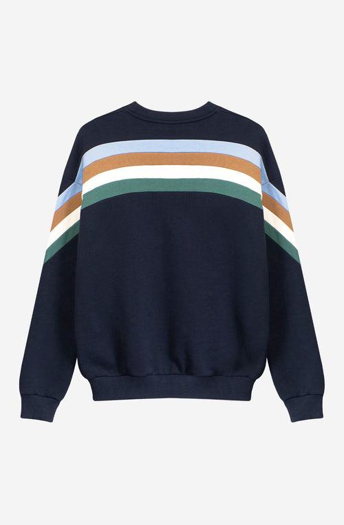 Walker Sweatshirt Navy/Sky/Camel/Heura
