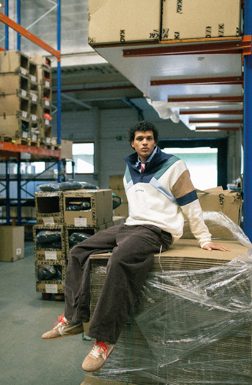 Sudadera Aleck Ivory/Navy