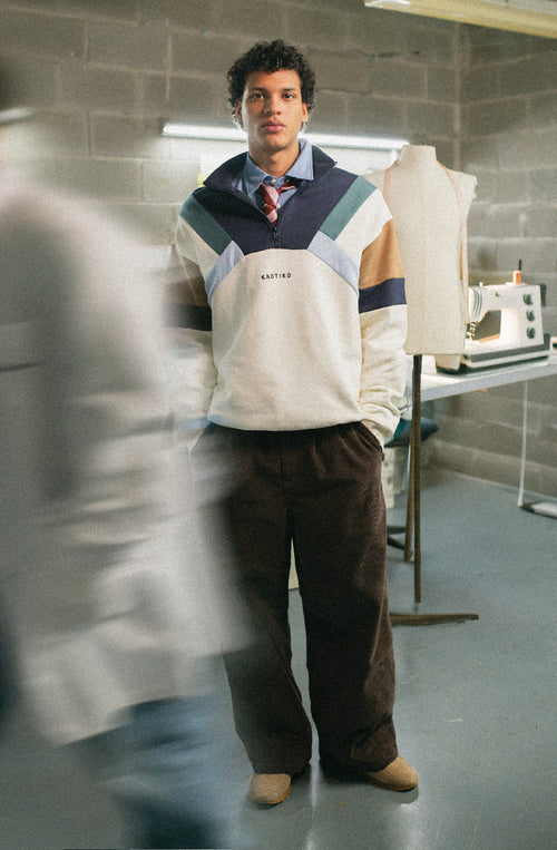 Sudadera Aleck Ivory/Navy