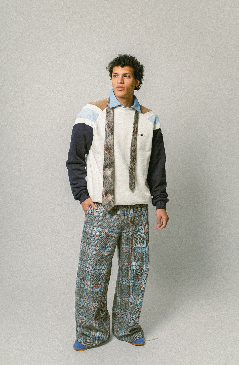 Sudadera Rocco Ivory/Navy