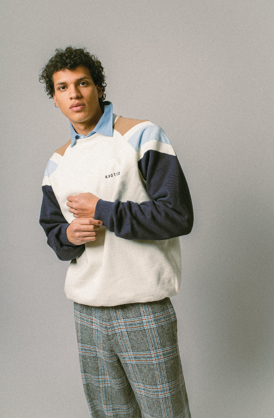 Sudadera Rocco Ivory/Navy