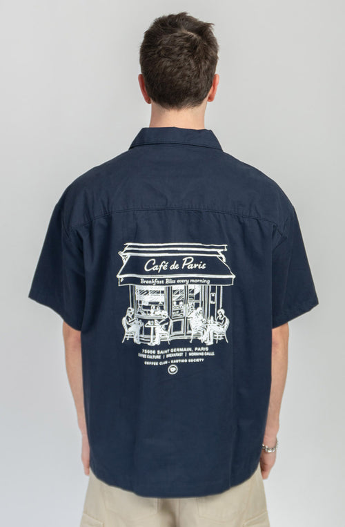 Paris Coffee Navy Shirt