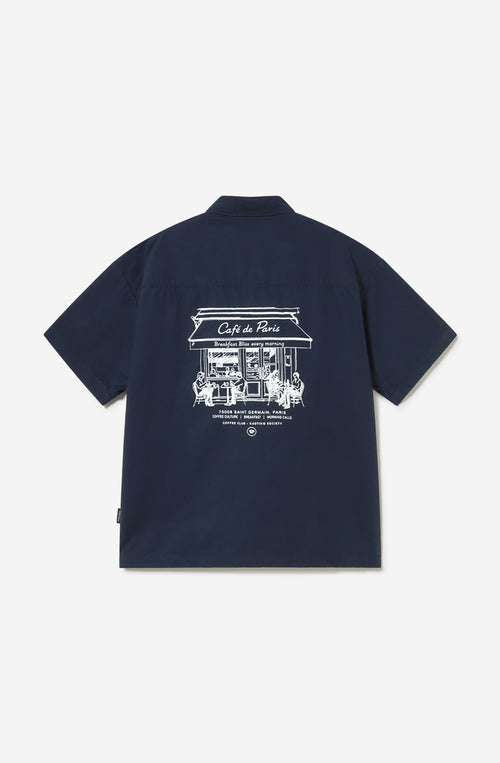 Paris Coffee Navy Shirt