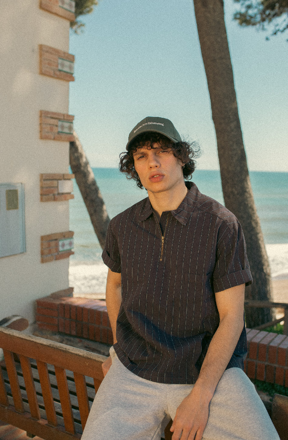 Camisa Varadero Brown Half-Zip