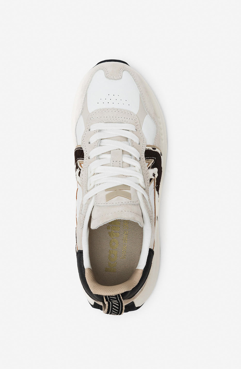 Zapatilla Kaotiko Woman Detroit Glam Off White Cow