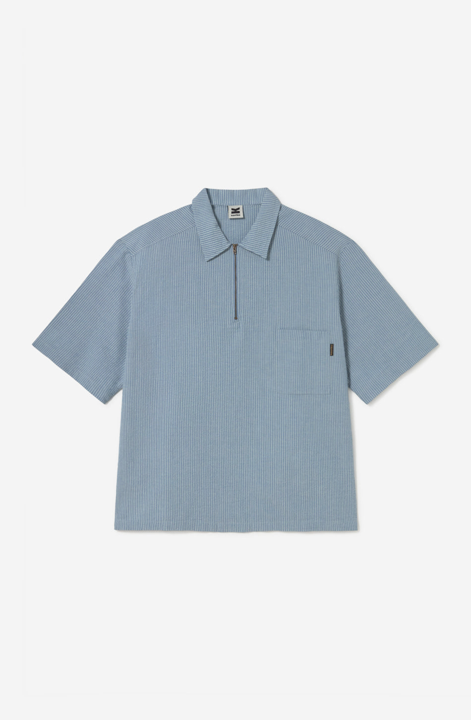 Camisa Baracoa Half Zip Blue