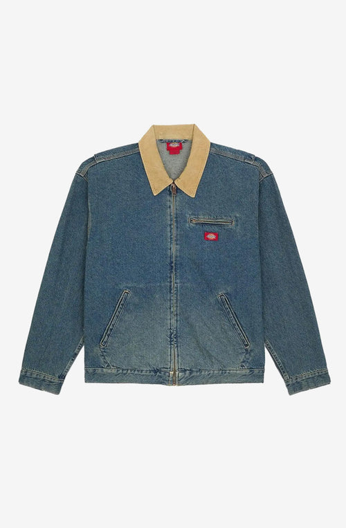 DICKIS Denim Painter Jacket Khaki Tinted Blue