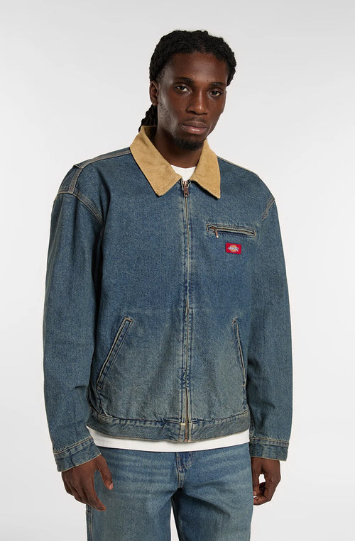 DICKIS Denim Painter Jacket Khaki Tinted Blue