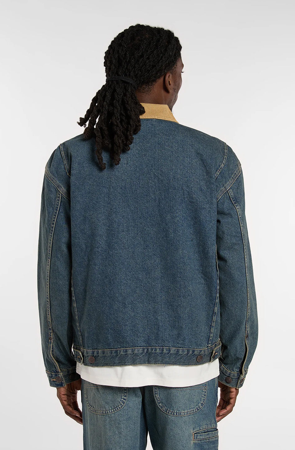 DICKIS Denim Painter Jacket Khaki Tinted Blue