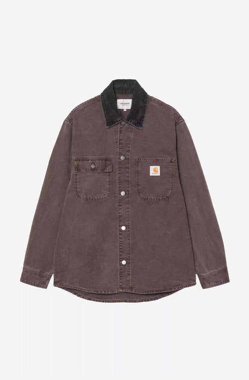 Sobrecamisa Carhartt WIP Mitch Jac Palisander/Black Dusty Canvas