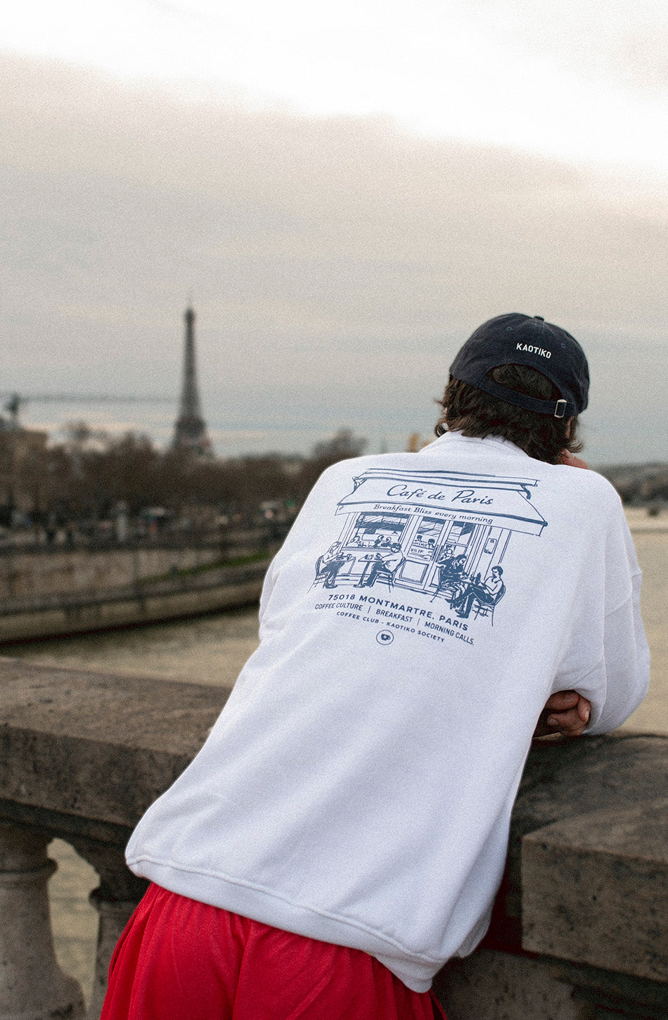 Sudadera Polo Morning Calls Organic Cotton White