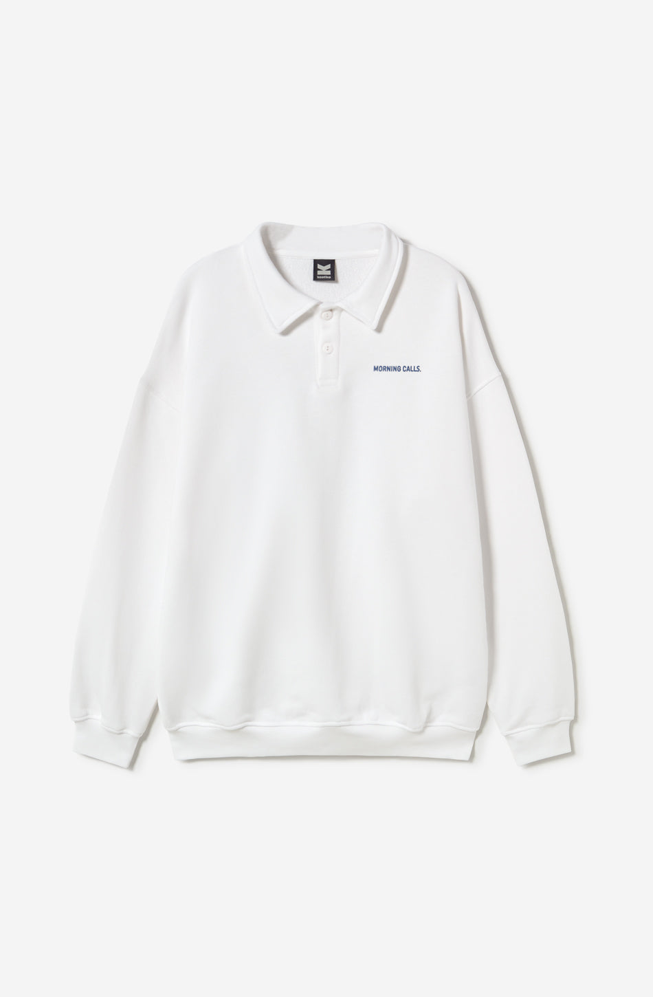 Sudadera Polo Morning Calls Organic Cotton White