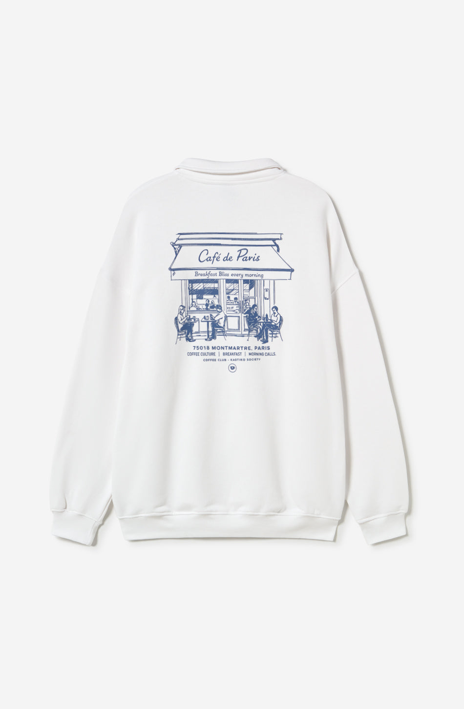 Sudadera Polo Morning Calls Organic Cotton White