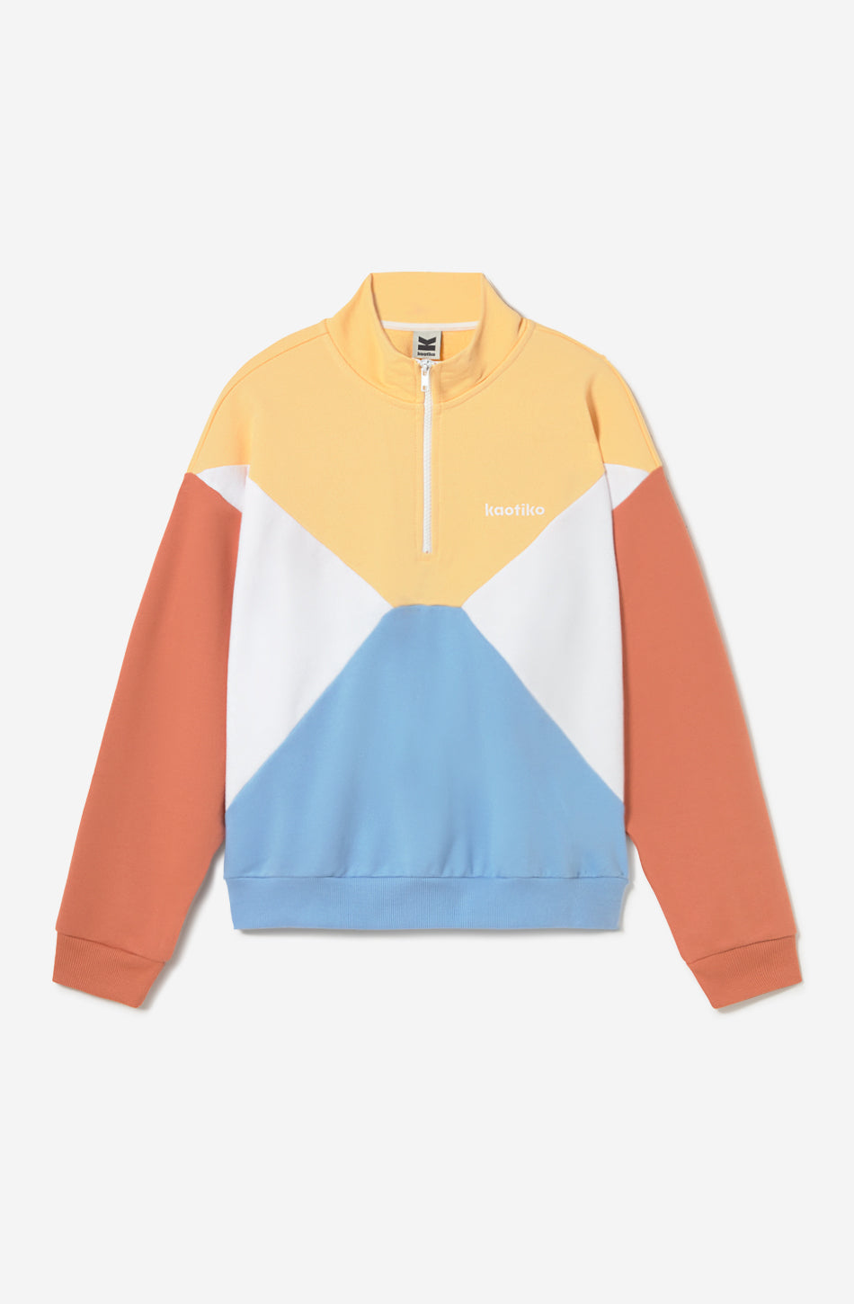 Sudadera Anneta Vanilla/White/Niagara/Apricot