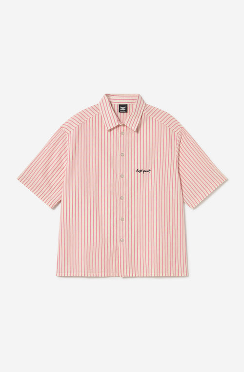 Lost Point Yvory/Garnet Stripes Shirt