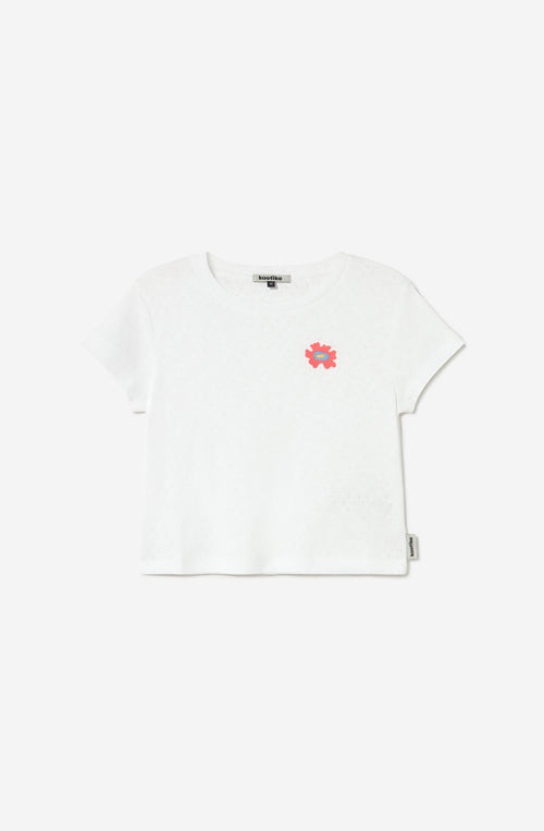 Camiseta Peony White