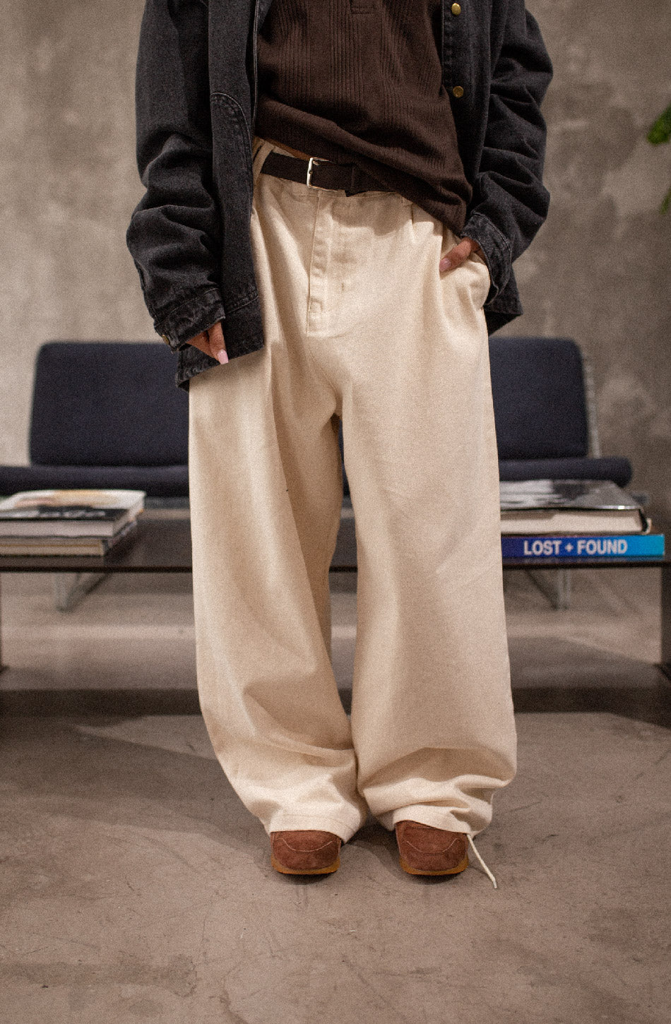 Logan Ivory Trousers