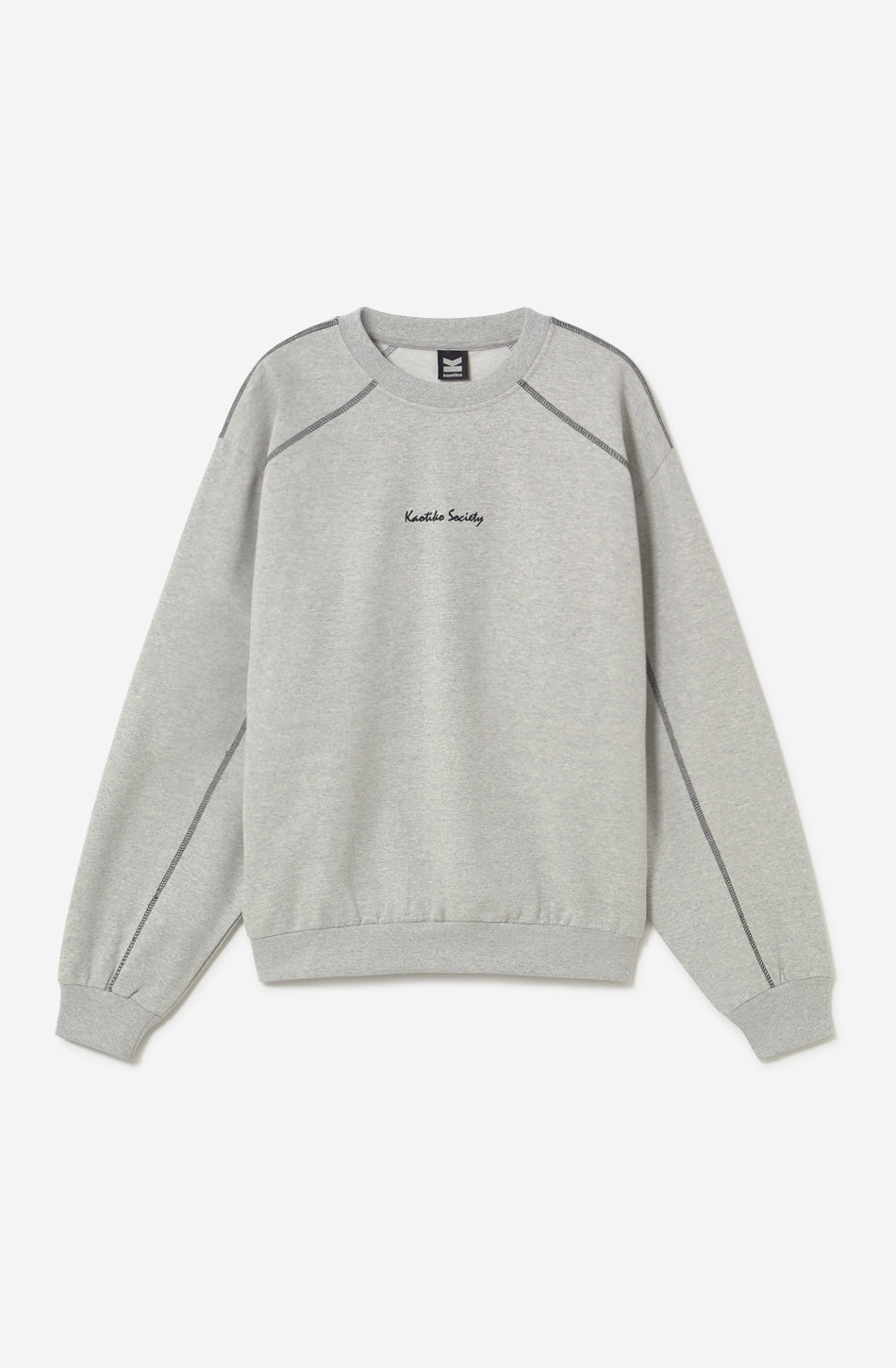 Sudadera Patched Kaotiko Society Grey
