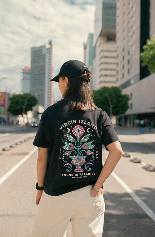 Washed Found In Paradise Black T-shirt